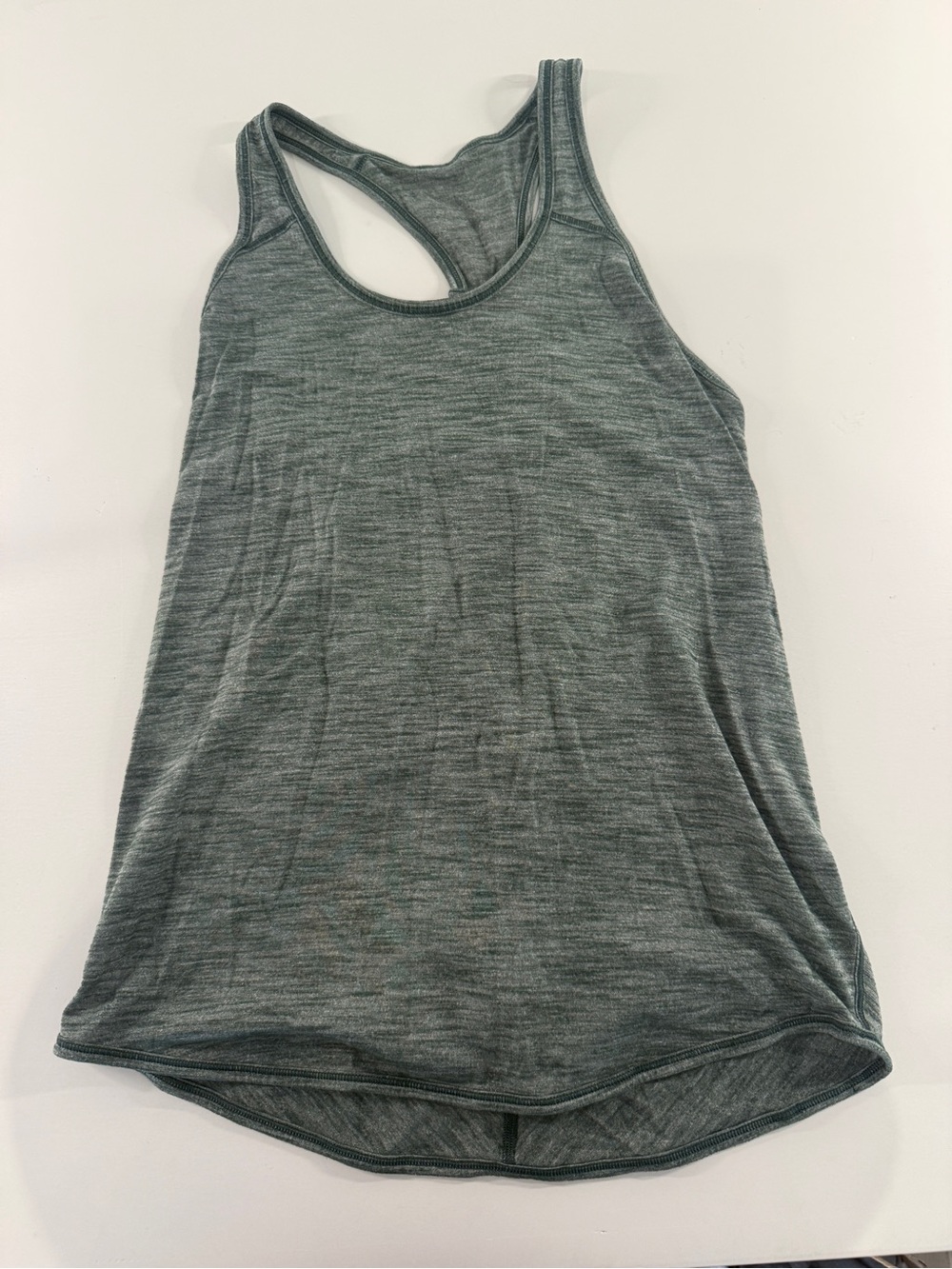 lululemon athletica Gray Heather Racerback Tank